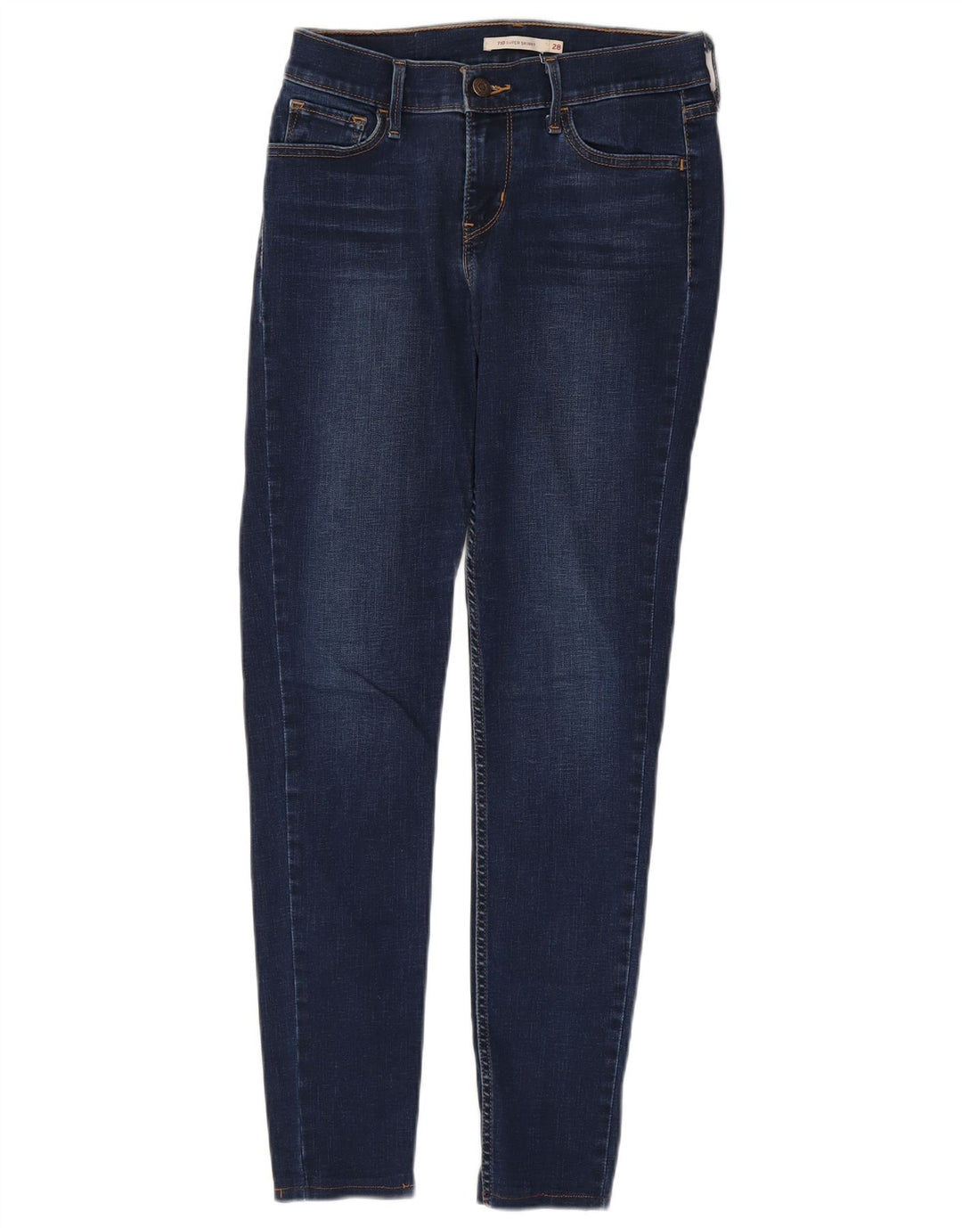 Levi's Dame 710 Super Skinny Jeans W28 L29 Marineblå