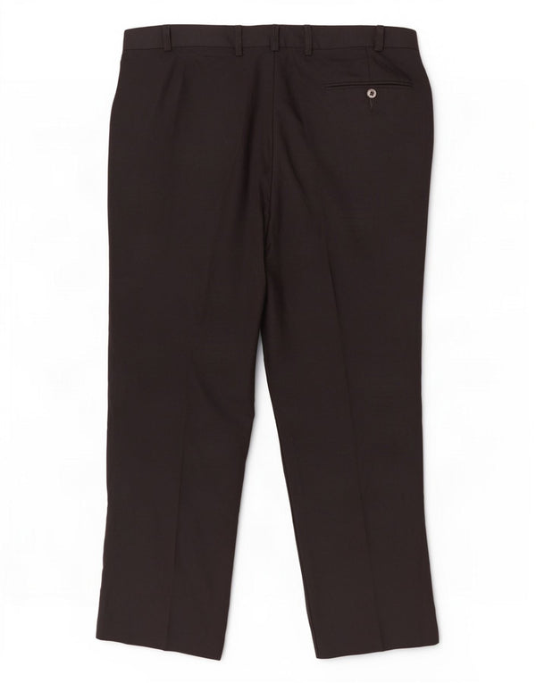 Marks & Spencer Straight Suit bukser til mænd W36 L29 sort polyester