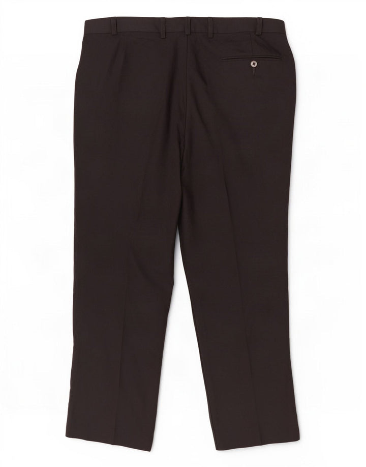 Marks & Spencer Straight Suit bukser til mænd W36 L29 sort polyester