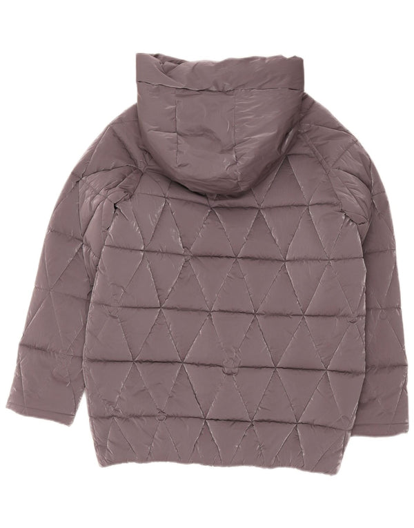 Benetton Piger hættepolstret frakke 15-16 år 2XL grå polyester