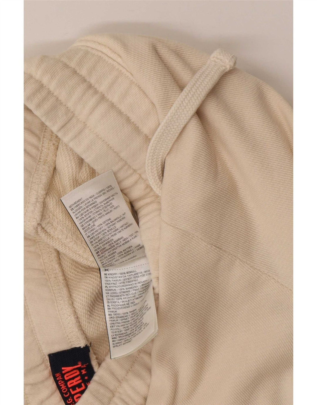 Superdry Cargo træningsdragtbukser til kvinder UK 10 Små beige bomuld