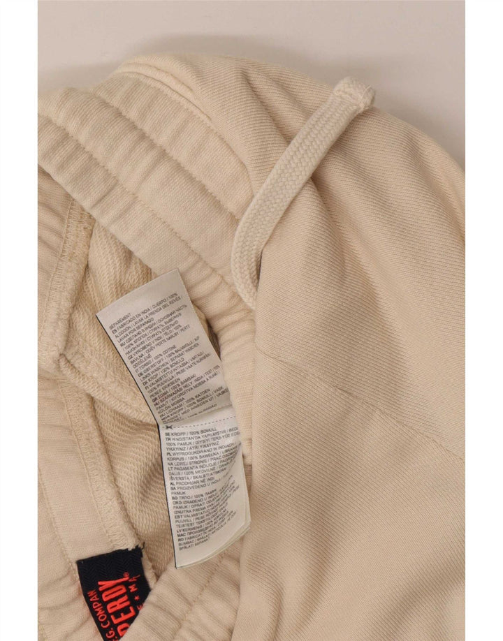 Superdry Cargo træningsdragtbukser til kvinder UK 10 Små beige bomuld