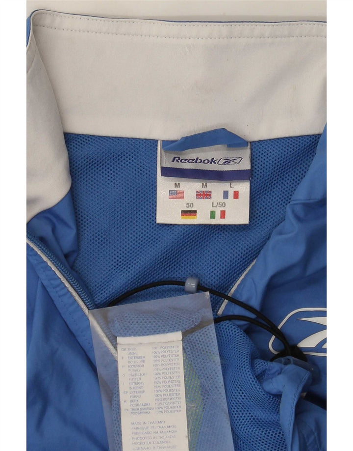 Reebok Herre Gilet UK 38 Medium Blue Colourblock Polyester