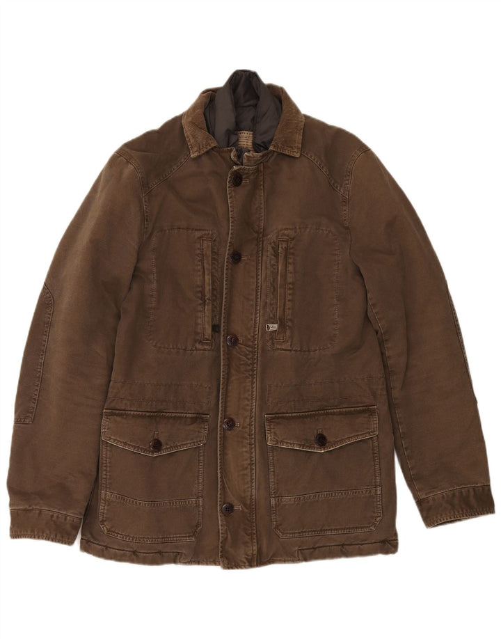 Marlboro Classics Herre Utility Jacket IT 48 Medium Khaki Cotton