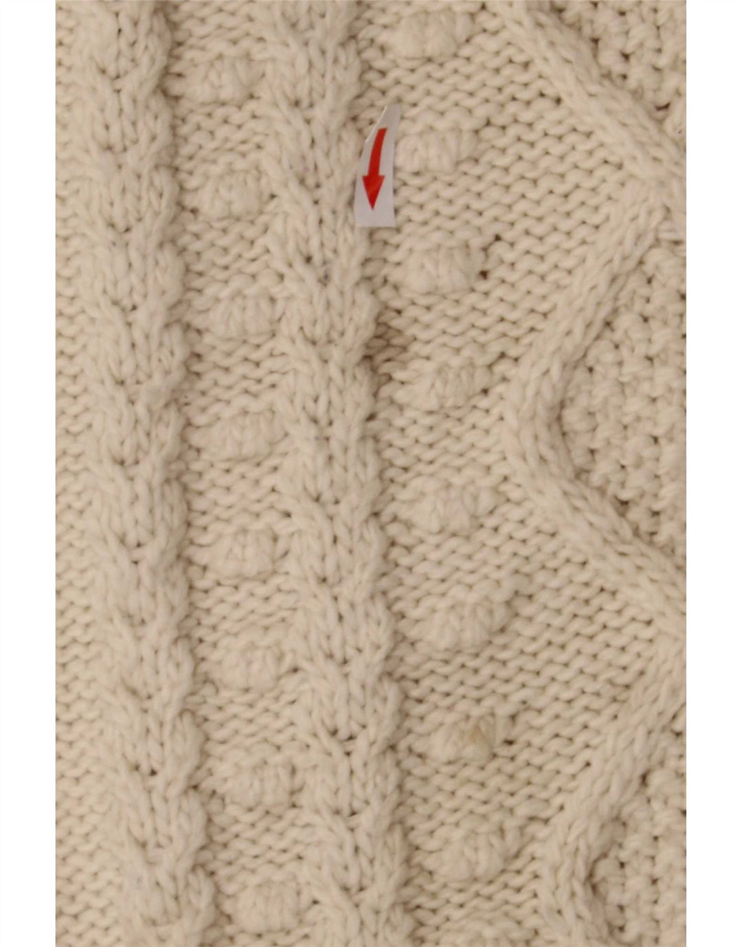 Zara Dame Oversized Turtle Neck Jumper Sweater UK 16 Large Beige