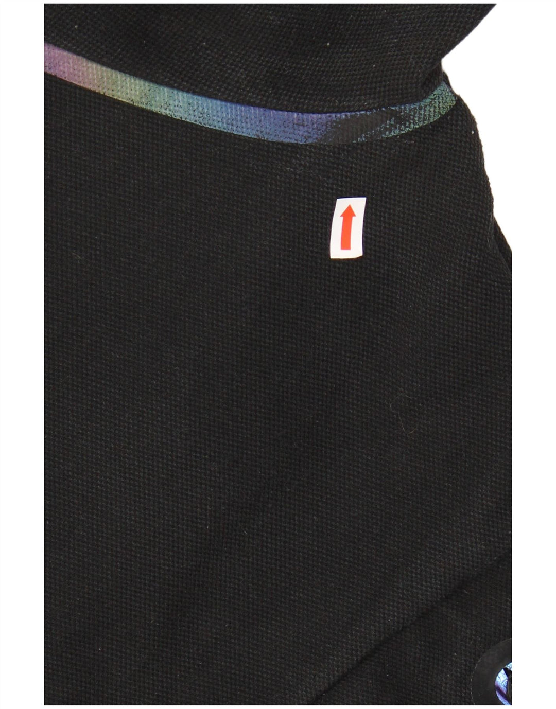 SUPERDRY Dame grafisk hættetrøje med lynlås UK 12 Medium Black Polyester