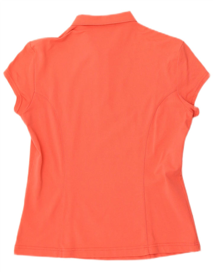 Chervo Dame Polo Shirt UK 12 Medium Orange