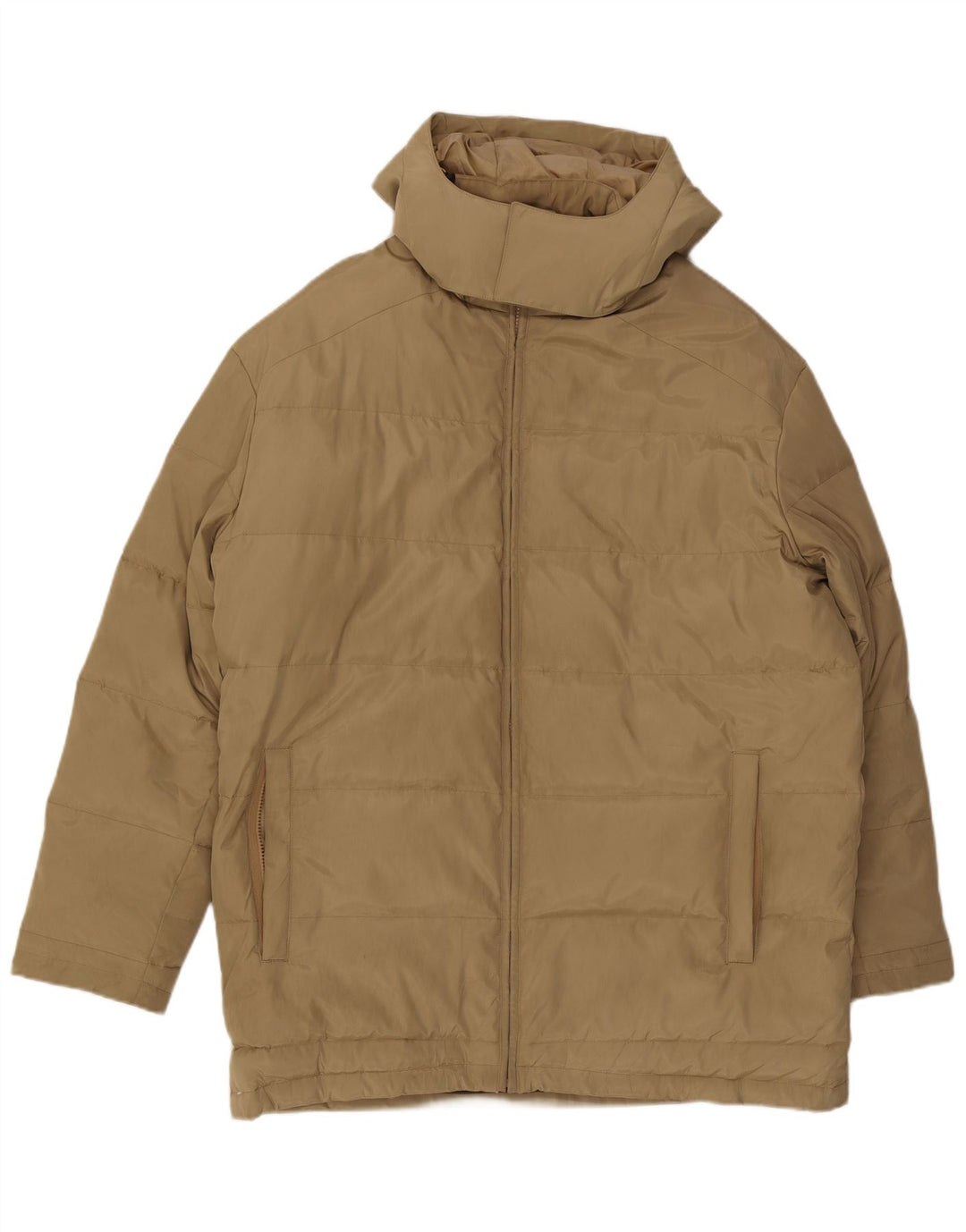 Paul & Shark Herre hættepolstret jakke UK 42 XL Khaki Polyester