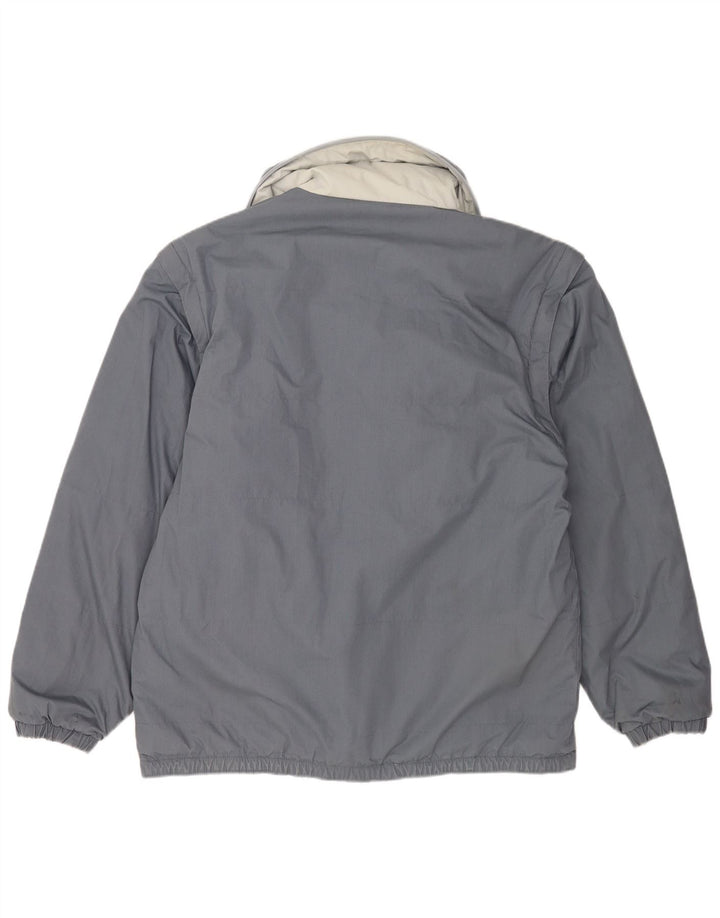 North Land Herre Vendbar polstret jakke UK 40 Large Grå Polyester