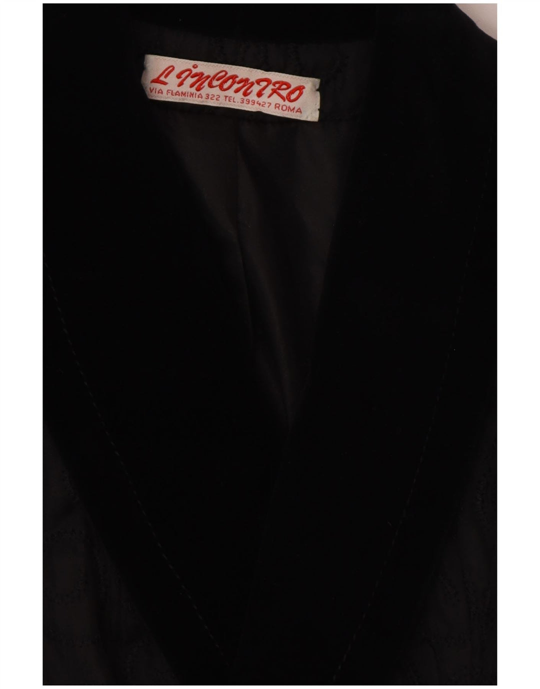 VINTAGE Dobbeltradet blazerjakke til kvinder UK 14 Medium Sort Paisley