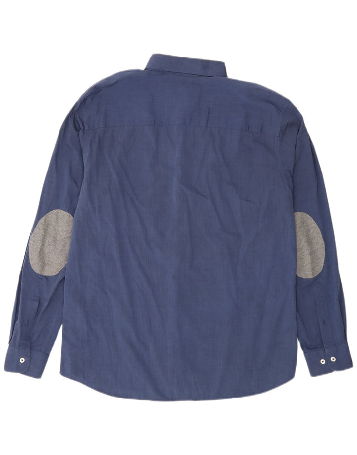 Jack & Jones Herre Slim Shirt XL Blå Bomuld