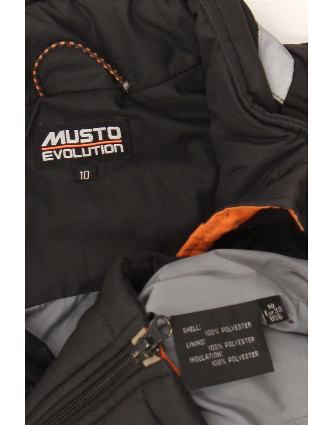 Musto polstret jakke til kvinder UK 10 Lille sort polyester