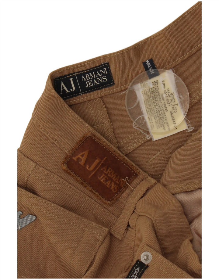 Armani Dame Slim Casual Bukser W30 L34 Brun Polyester