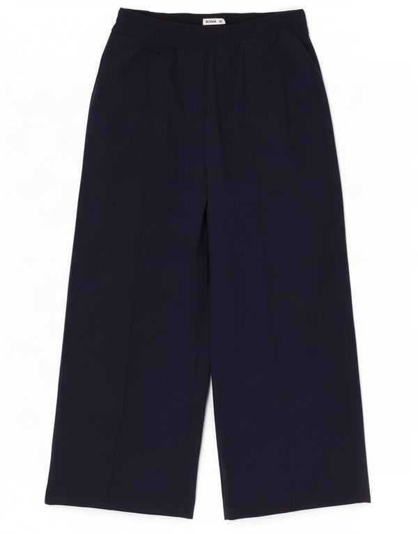 Marks & Spencer Womens Casual Trousers UK 14 Large W32 L28 Navy Blue
