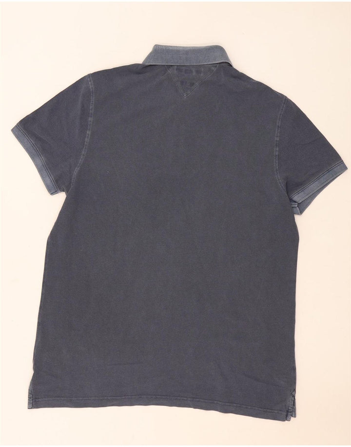 Tommy Hilfiger Herre Regular Fit Polo Shirt Large Navy Blue