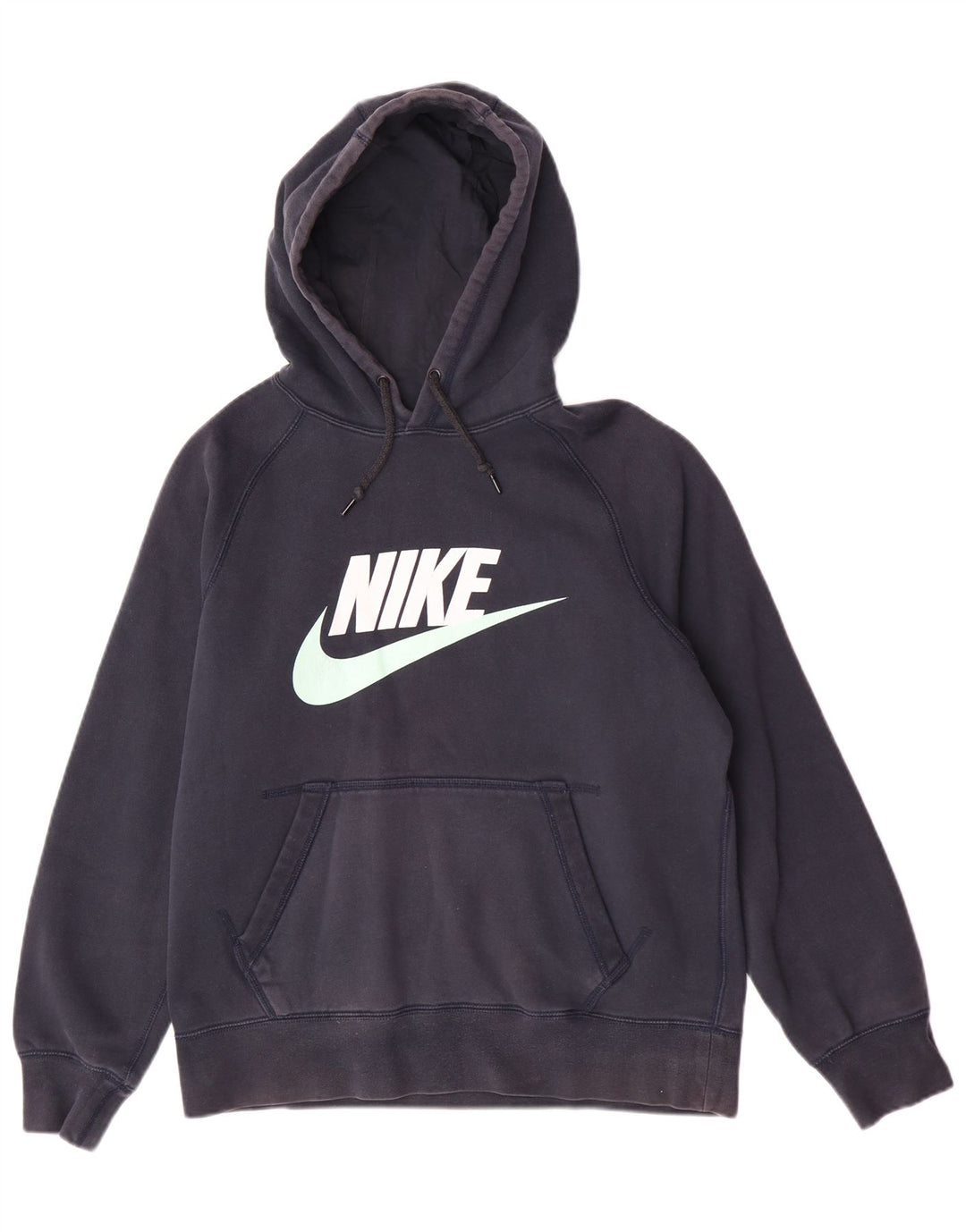 Nike grafisk hættetrøje til mænd Medium marineblå bomuld