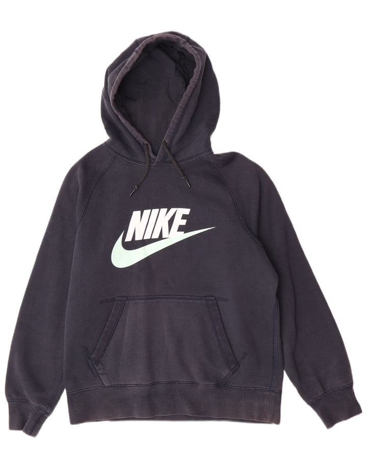 Nike grafisk hættetrøje til mænd Medium marineblå bomuld