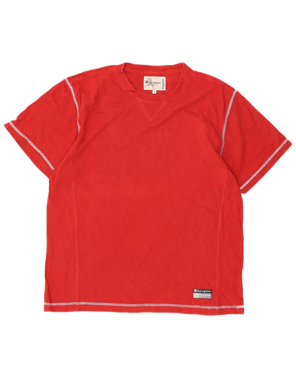 Champion Herre T-Shirt Top Medium Rød