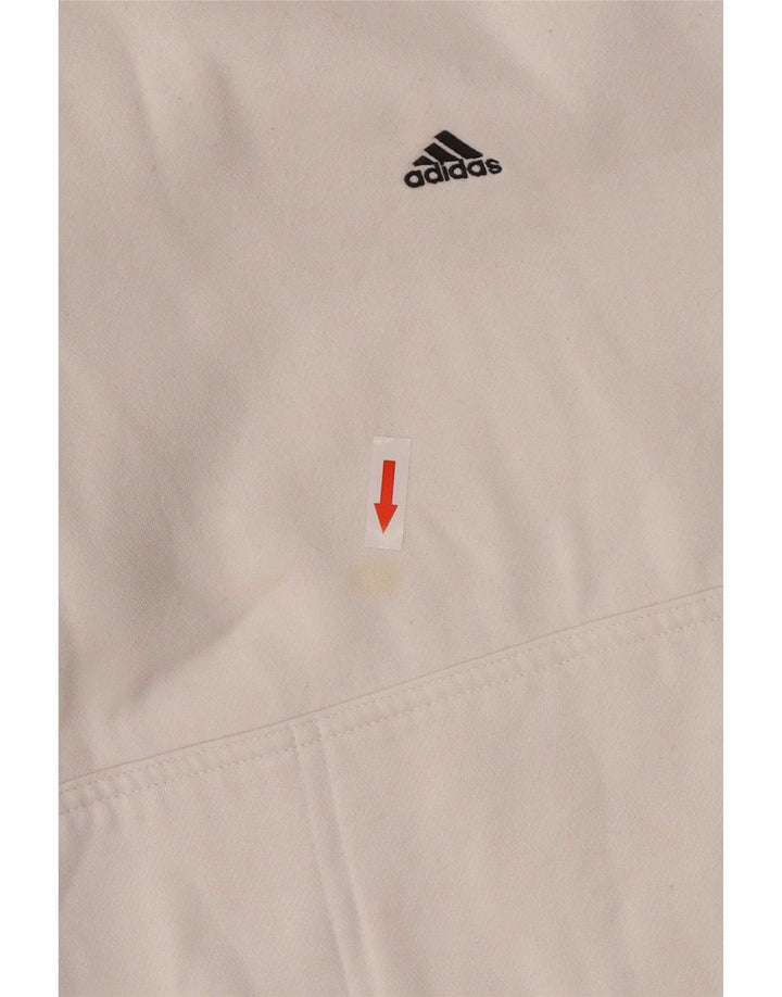 Adidas Herre hættetrøje Jumper Medium Hvid Bomuld