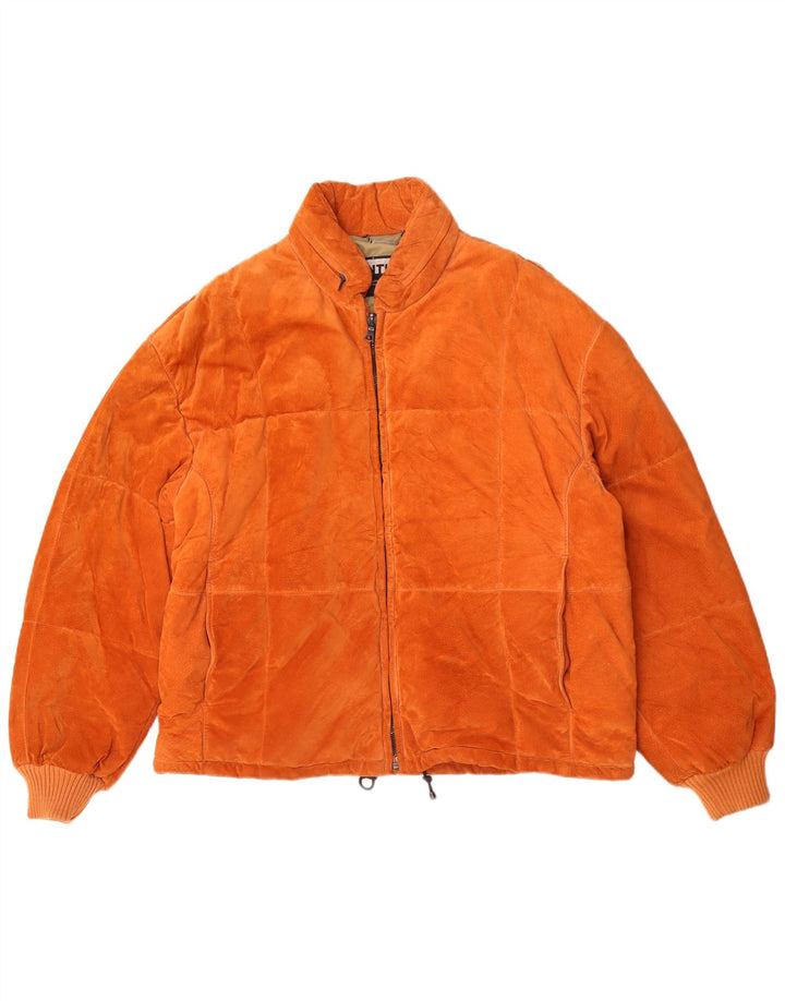 Fox Dame Hætte Ruskindsjakke UK 18 XL Orange