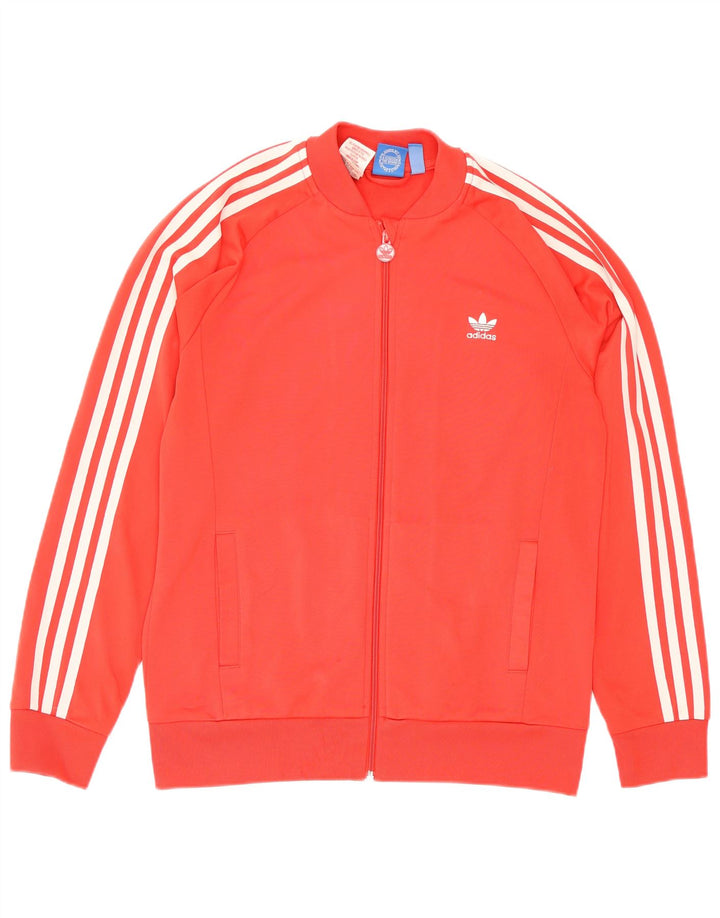 Adidas Drenge Træningsdragt Topjakke 14-15 År Rød Polyester