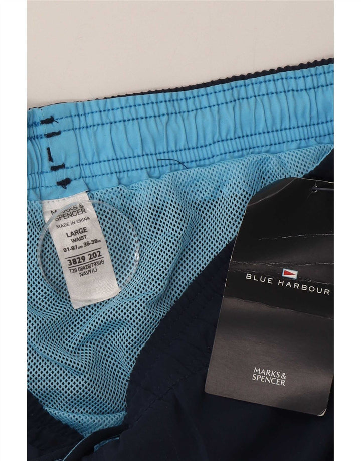 Marks & Spencer Herre Blue Harbor badeshorts Large Navy Blue