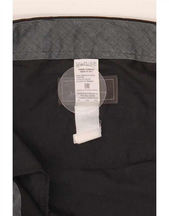 Marks & Spencer Lige jakkesæt til herrebukser W40 L29 sort polyester