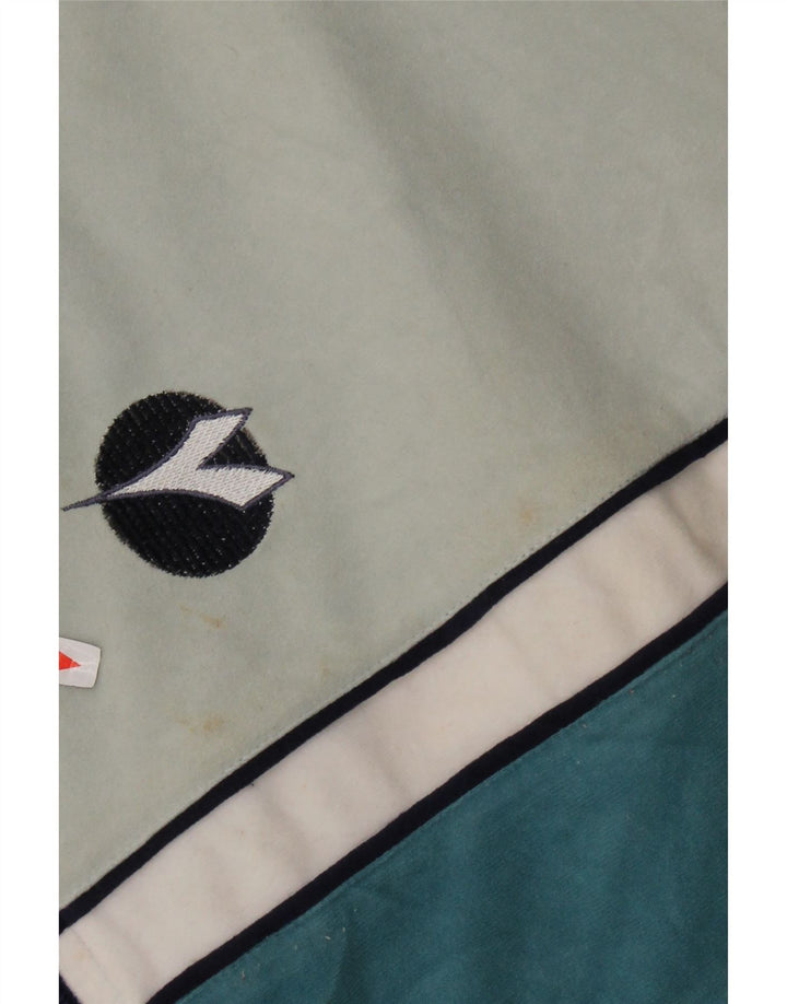 DIADORA Træningsdragt topjakke til mænd UK 42 Stor flerfarvet farveblok