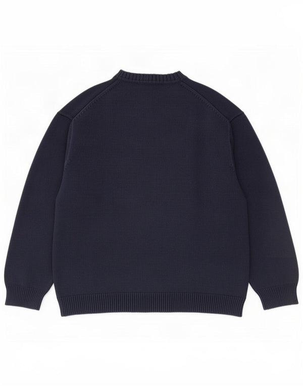 Lacoste Herre Crew Neck Jumper Sweater størrelse 5 Stor marineblå bomuld