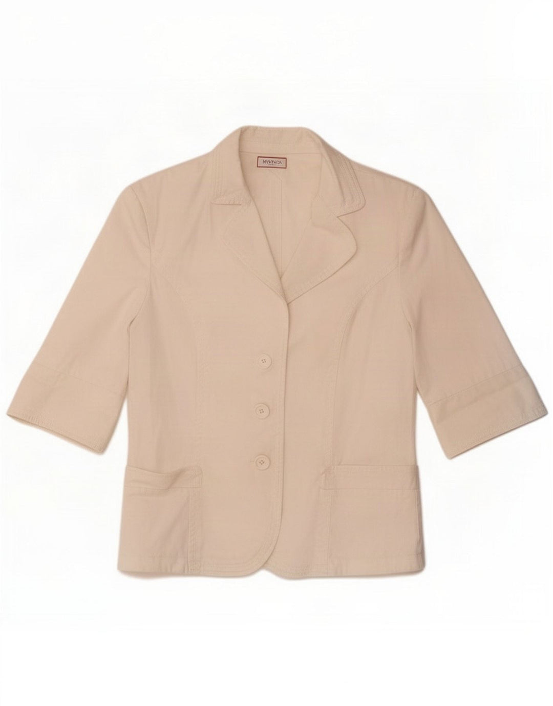 Max & Co. Dame 3-knaps kortærmet blazerjakke UK 12 Medium White