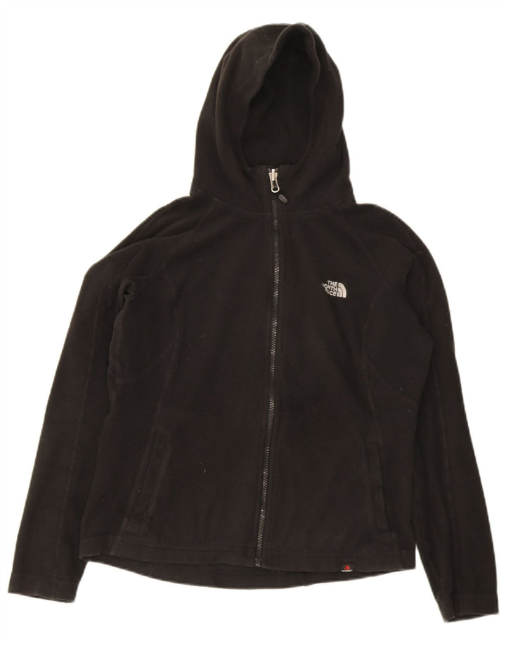 The North Face Fleecejakke med hætte til kvinder UK 12 Medium Sort Polyester