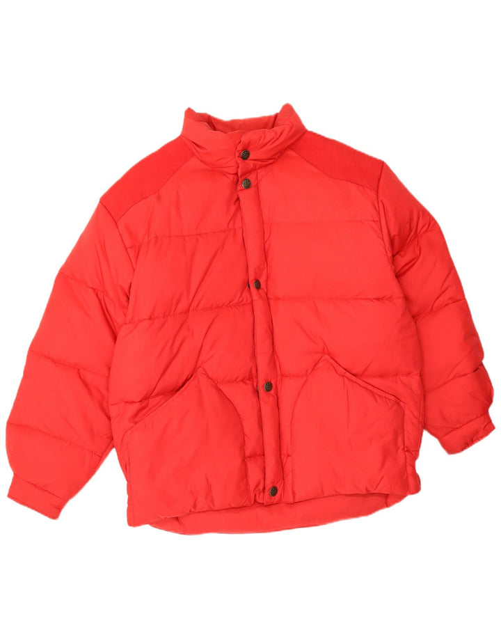 Le Frog Polstret herrejakke UK 38 Medium Rød Polyamid