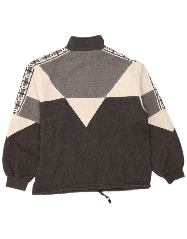 Lotto Herre Grafisk Sweatshirt Jumper UK 38/40 Medium Grey Colourblock