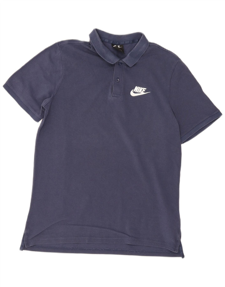 Nike Poloskjorte til mænd Stor marineblå bomuld