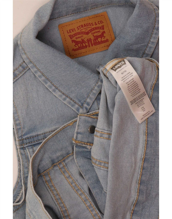 Levi's Girls Denim Gilet 7-8 år lille blå bomuld
