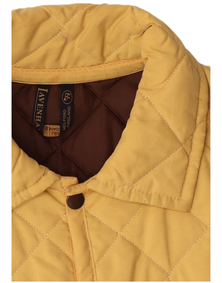 Lavenham Herre Quiltet Jakke UK 38 Medium Gul Polyester