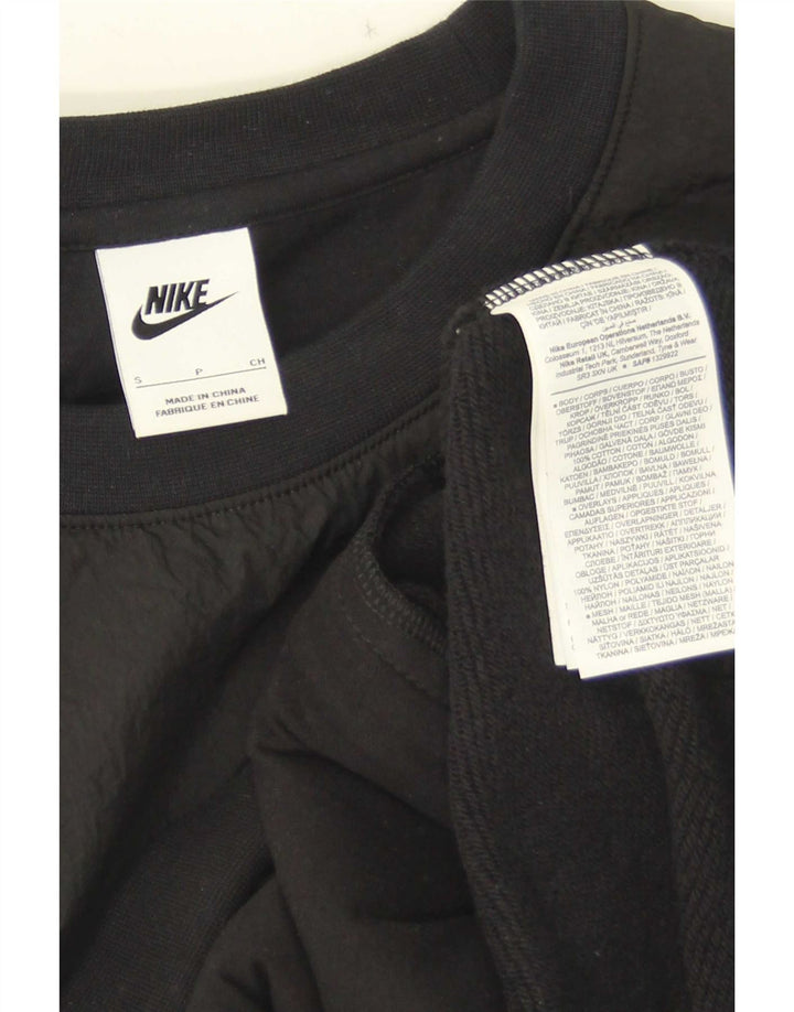 Nike grafisk sweatshirt til mænd, lille sort polyamid