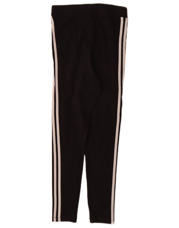 Adidas Dame Leggings UK 10 Small Black Bomuld