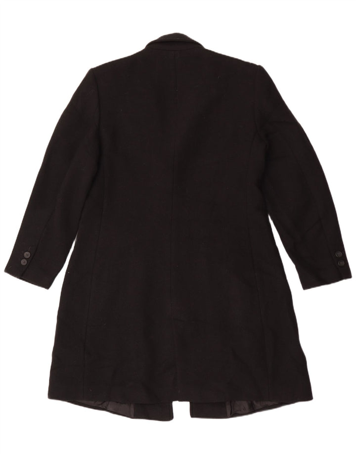 Zara Dame Overfrakke UK 18 XL Sort Uld