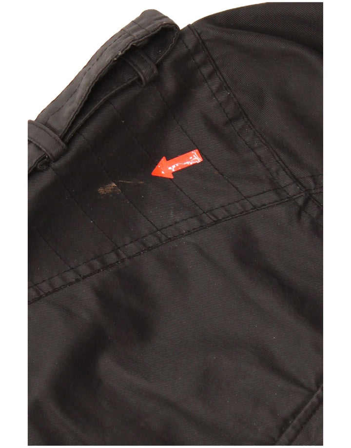 Vintage Herre Military Jacket UK 42 XL Sort Bomuld