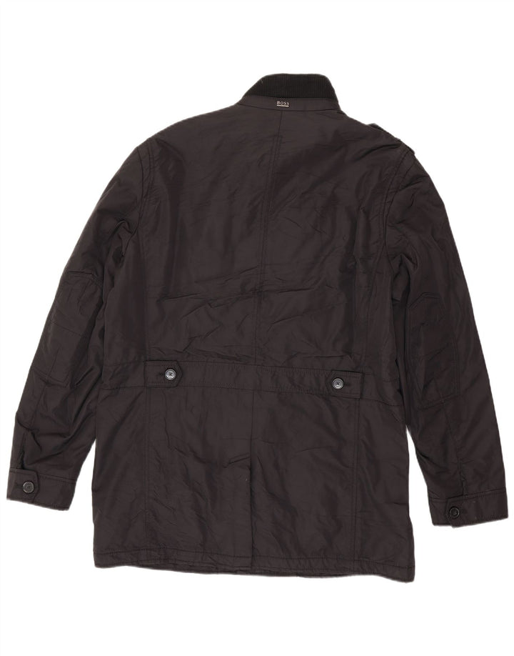 Hugo Boss Herre Utility Jakke UK 54 2XL Sort Polyamid