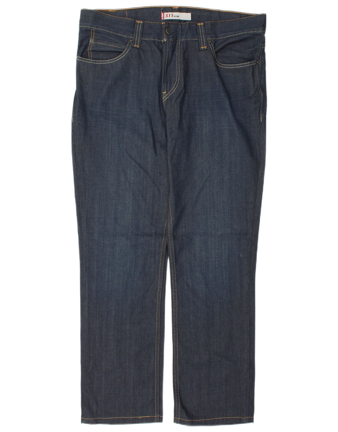 Levi's Herre 511 Slim Jeans W38 L31 Marineblå Bomuld