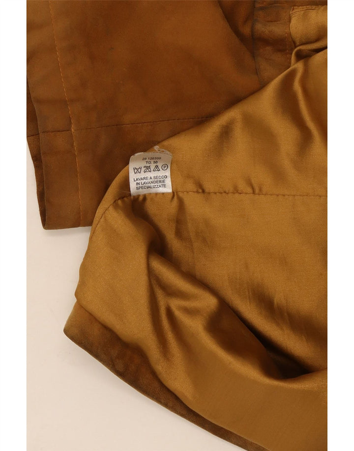Vintage dame 2-knaps ruskindsblazerjakke IT 50 XL Brun