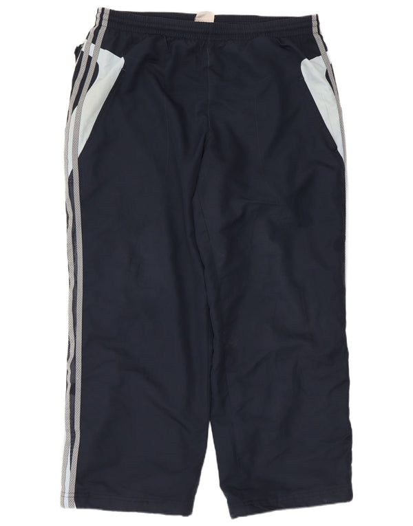 Adidas Træningsdragt bukser til mænd Large Navy Blue Colourblock Polyester