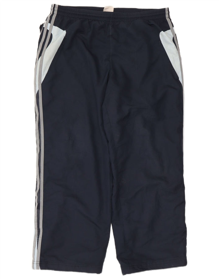 Adidas Træningsdragt bukser til mænd Large Navy Blue Colourblock Polyester