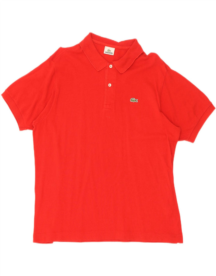 Lacoste herre poloskjorte str. 6 XL Rød bomuld