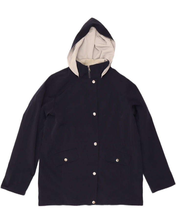 NAUTICA Dame Oversized Hættevindjakke UK 16 Large Navy Blue
