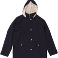 NAUTICA Dame Oversized Hættevindjakke UK 16 Large Navy Blue