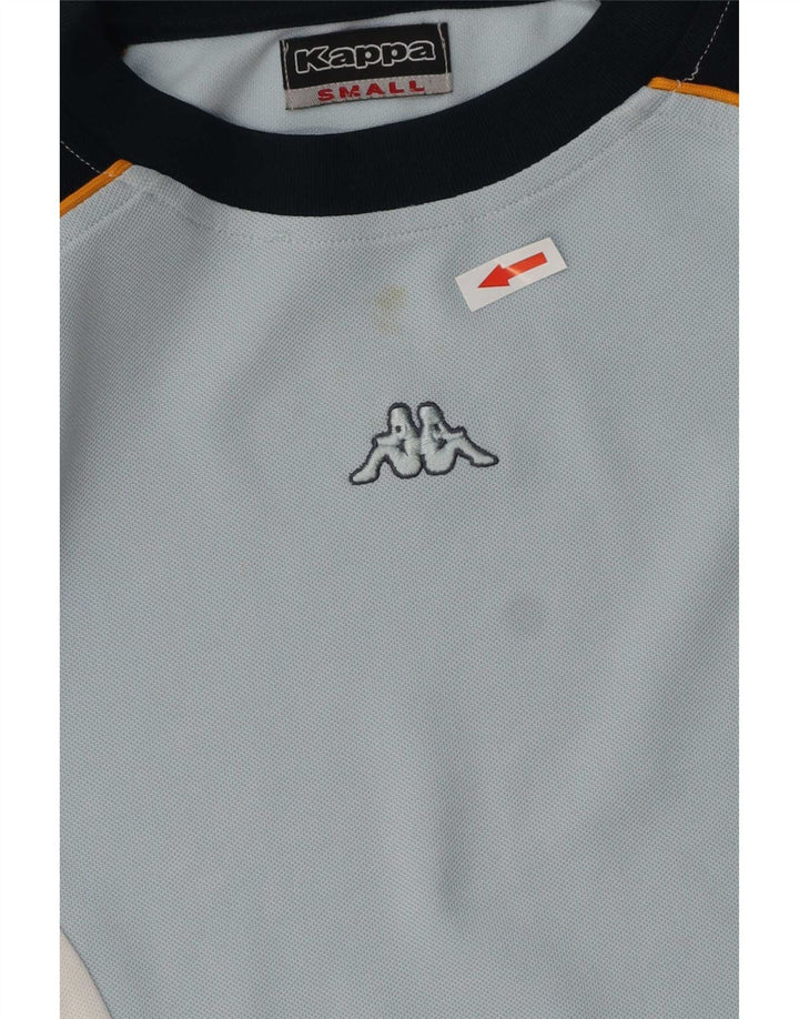 Kappa Herre T-Shirt Top Lille Blå Colourblock Polyester