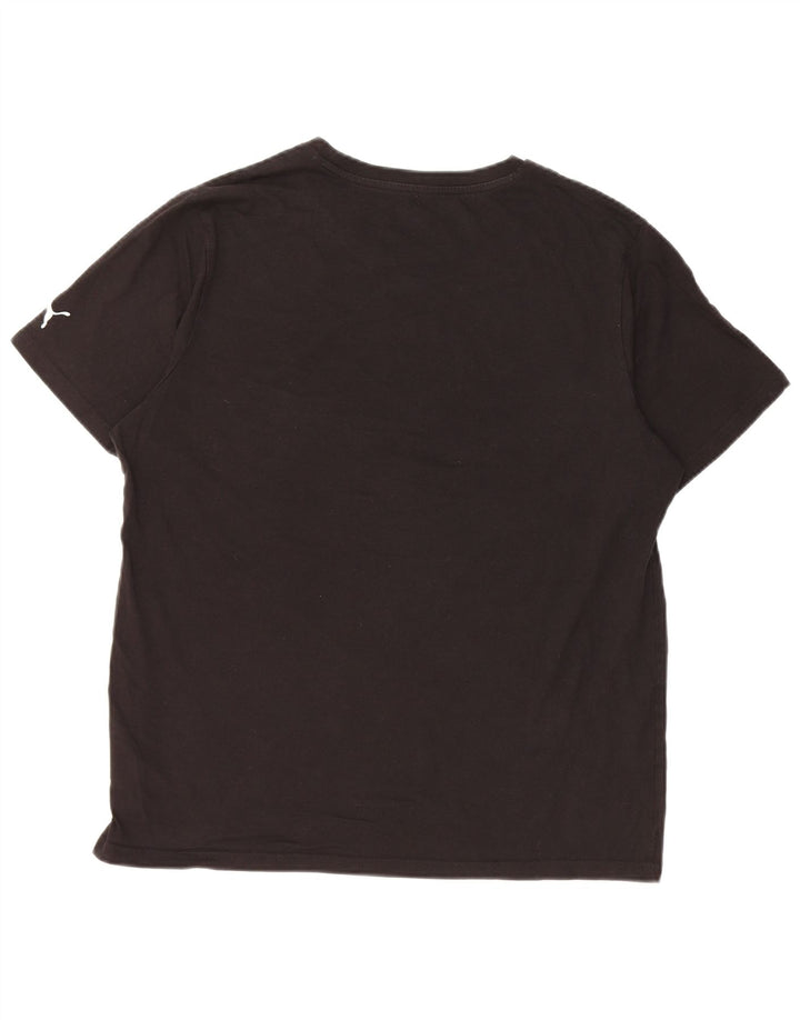 PUMA Herre grafisk T-shirt Top Stor sort bomuld